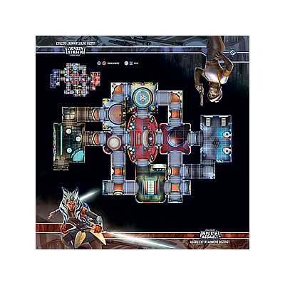STAR WARS IMPERIAL ASSAULT USCRU ENTERTAINMENT DISTRICT SKIRMISH MAP